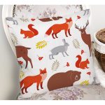 - K4947-Gorsel-1 - Realhomes  Realhomes Sevimli Hayvanlar Desenli Dijital Baskılı Modern Yastık Kılıfı Realhomes