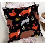 - K4948-Gorsel-1 - Realhomes Realhomes Sevimli Hayvanlar Desenli Dijital Baskılı Modern Yastık Kılıfı Realhomes