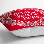 Home Sweet Home Dijital Baskılı Dekoratif Yastık Kırlent Kılıfı Realhomes