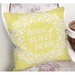 Home Sweet Home Dijital Baskılı Dekoratif Yastık Kırlent Kılıfı Realhomes