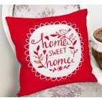 Home Sweet Home Dijital Baskılı Dekoratif Yastık Kırlent Kılıfı Realhomes