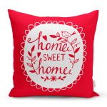 Home Sweet Home Dijital Baskılı Dekoratif Yastık Kırlent Kılıfı Realhomes