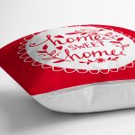 Home Sweet Home Dijital Baskılı Dekoratif Yastık Kırlent Kılıfı Realhomes