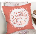 - K509-Gorsel-1 - Realhomes  Home Sweet Home Dijital Baskılı Dekoratif Yastık Kırlent Kılıfı Realhomes