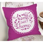 Home Sweet Home Dijital Baskılı Dekoratif Yastık Kırlent Kılıfı Realhomes