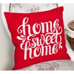 Home Sweet Home Dijital Baskılı Dekoratif Yastık Kırlent Kılıfı Realhomes