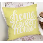 - K519-Gorsel-1 - Realhomes  Home Sweet Home Dijital Baskılı Dekoratif Yastık Kırlent Kılıfı Realhomes