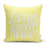 - K519-Gorsel - Realhomes  Home Sweet Home Dijital Baskılı Dekoratif Yastık Kırlent Kılıfı Realhomes