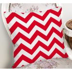 Modern Zigzag Desenli Dijital Baskılı Dekoratif Yastık Kırlent Kı Realhomes