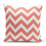 - K521-Gorsel - Realhomes Modern Zigzag Desenli Dijital Baskılı Dekoratif Yastık Kırlent Kı Realhomes