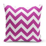 Modern Zigzag Desenli Dijital Baskılı Dekoratif Yastık Kırlent Kı Realhomes