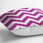 Modern Zigzag Desenli Dijital Baskılı Dekoratif Yastık Kırlent Kı Realhomes