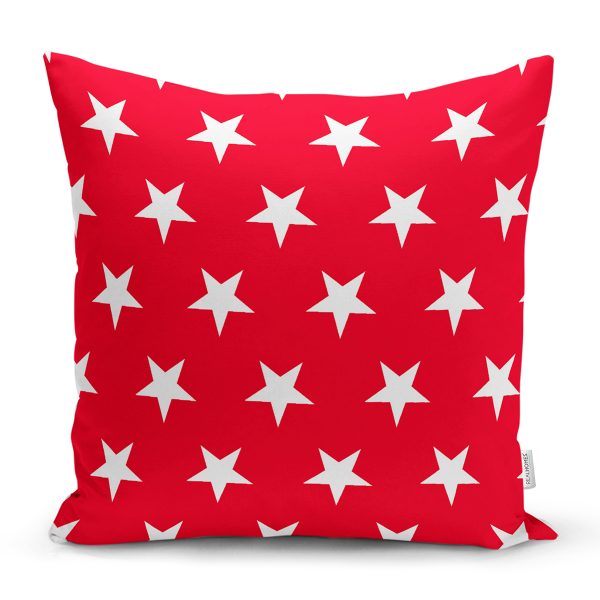 - K524-Gorsel - Realhomes  Modern Yıldız Desenli Dijital Baskılı Dekoratif Yastık Kırlent Kı Realhomes