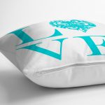 Aşk Temalı Dijital Baskılı Dekoratif Yastık Kırlent Kılıfı Realhomes