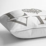 Aşk Temalı Dijital Baskılı Dekoratif Yastık Kırlent Kılıfı Realhomes