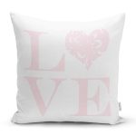 - K531-Gorsel - Realhomes Aşk Temalı Dijital Baskılı Dekoratif Yastık Kırlent Kılıfı Realhomes