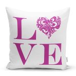 - K532-Gorsel - Realhomes Aşk Temalı Dijital Baskılı Dekoratif Yastık Kırlent Kılıfı Realhomes