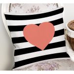 - K539-Gorsel-1 - Realhomes  Modern Kalp Desenli Dijital Baskılı Dekoratif Yastık Kırlent Kılı Realhomes