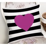 - K541-Gorsel-1 - Realhomes Kalp Desenli Dijital Baskılı Dekoratif Yastık Kırlent Kılıfı Realhomes