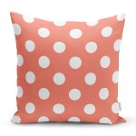 - K543-Gorsel - Realhomes Puantiyeli Dijital Baskılı Dekoratif Yastık Kırlent Kılıfı Realhomes