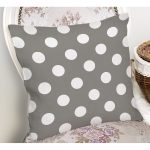 - K548-Gorsel-1 - Realhomes Puantiyeli Dijital Baskılı Dekoratif Yastık Kırlent Kılıfı Realhomes