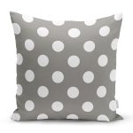 - K548-Gorsel - Realhomes Puantiyeli Dijital Baskılı Dekoratif Yastık Kırlent Kılıfı Realhomes