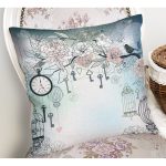 - K57-Gorsel-1 - Realhomes Modern Kuş Desenli Dijital Baskılı Dekoratif Yastık Kırlent Kılıf Realhomes