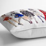 - K580-Gorsel-2 - Realhomes Fashion Girl Dijital Baskılı Modern Yastık Kırlent Kılıfı Realhomes