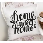 - K606-Gorsel-1 - Realhomes  Home Sweet Home Dijital Baskılı Dekoratif Yastık Kırlent Kılıfı Realhomes