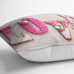 Aşk Temalı Dijital Baskılı Dekoratif Yastık Kırlent Kılıfı Realhomes