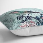 - K65-Gorsel-2 - Realhomes  Kuş Motifli Dijital Baskılı Dekoratif Yastık Kırlent Kılıfı Realhomes