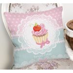 - K67-Gorsel-1 - Realhomes Cup Cake Dijital Baskılı Dekoratif Yastık Kırlent Kılıfı Realhomes