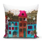 - K70-Gorsel - Realhomes  Ev Motifli Dijital Baskılı Dekoratif Yastık Kırlent Kılıfı Realhomes