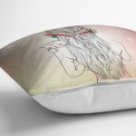 Fashion Girl Dijital Baskılı Modern Yastık Kırlent Kılıfı Realhomes