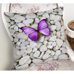 - K710-Gorsel-1 - Realhomes  Modern Kelebek Dijital Baskılı Dekoratif Yastık Kırlent Kılıfı Realhomes