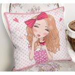 - girlcupcake - Realhomes  Fashion Girl Dijital Baskılı Modern Yastık Kırlent Kılıfı Realhomes
