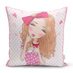 - girlcupcake - Realhomes  Fashion Girl Dijital Baskılı Modern Yastık Kırlent Kılıfı Realhomes