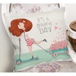 Fashion Girl Dijital Baskılı Modern Yastık Kırlent Kılıfı Realhomes