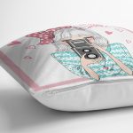 Fashion Girl Dijital Baskılı Modern Yastık Kırlent Kılıfı Realhomes