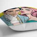 - K723-Gorsel-2 - Realhomes Fashion Girl Dijital Baskılı Modern Yastık Kırlent Kılıfı Realhomes