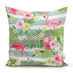 Flamingo Desen Dijital Baskılı Modern Yastık Kırlent Kılıfı Realhomes