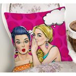 - K731-Gorsel-1 - Realhomes Fashion Girl Dijital Baskılı Modern Yastık Kırlent Kılıfı Realhomes