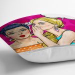 - K731-Gorsel-2 - Realhomes Fashion Girl Dijital Baskılı Modern Yastık Kırlent Kılıfı Realhomes