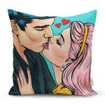 Pop Art Resimli Dijital Baskılı Dekoratif Yastık Kırlent Kılıfı Realhomes