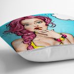 - K739-Gorsel-2 - Realhomes  Pop Art Desen Dijital Baskılı Dekoratif Yastık Kırlent Kılıfı Realhomes