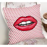 - K74-Gorsel-1 - Realhomes Dudak Resimli Dijital Baskılı Dekoratif Yastık Kırlent Kılıfı Realhomes