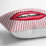 - K74-Gorsel-2 - Realhomes Dudak Resimli Dijital Baskılı Dekoratif Yastık Kırlent Kılıfı Realhomes