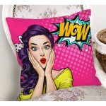 - K740-Gorsel-1 - Realhomes Pop Art Resimli Dijital Baskılı Dekoratif Yastık Kırlent Kılıfı Realhomes
