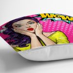 - K740-Gorsel-2 - Realhomes Pop Art Resimli Dijital Baskılı Dekoratif Yastık Kırlent Kılıfı Realhomes
