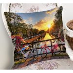 - K742-Gorsel-1 - Realhomes  Manzara Desenli Dijital Baskılı Dekoratif Yastık Kırlent Kılıfı Realhomes